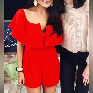 Burnt orange/red romper from Gianni Bini. Size small. $20